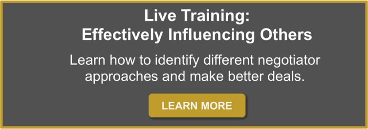 live negotiation training, brandon voss, influence others