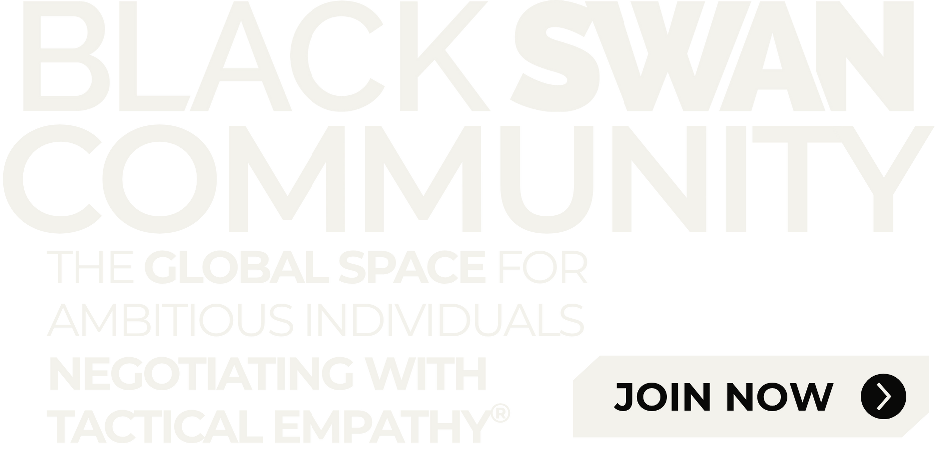 Black Swan Community CTA for banner slider rectangle