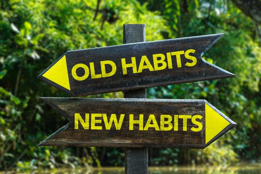 Old Habits - New Habits signpost with forest background.jpeg