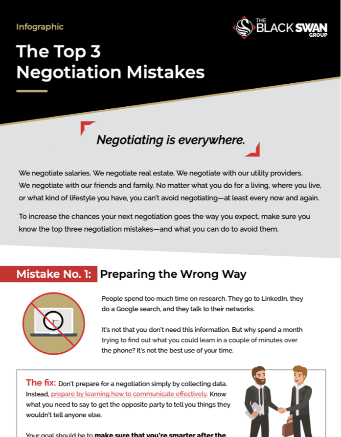 The Top 3 Negotiation Mistakes